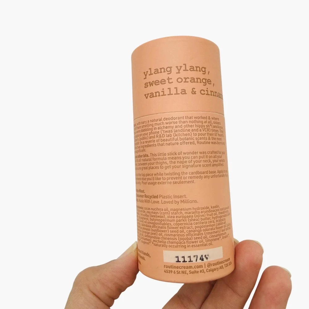 Routine Natural Deodorant Sexy Sadie 50g Stick Ylang‎ Ylang Vanilla Orange